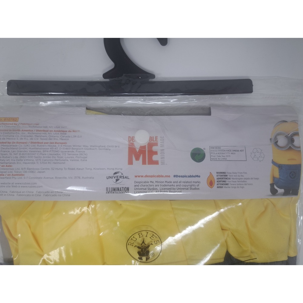 Rubies Despicable Me Female Minion Face Hooded Dress Adult Costume Size Large - Picture 5 of 6